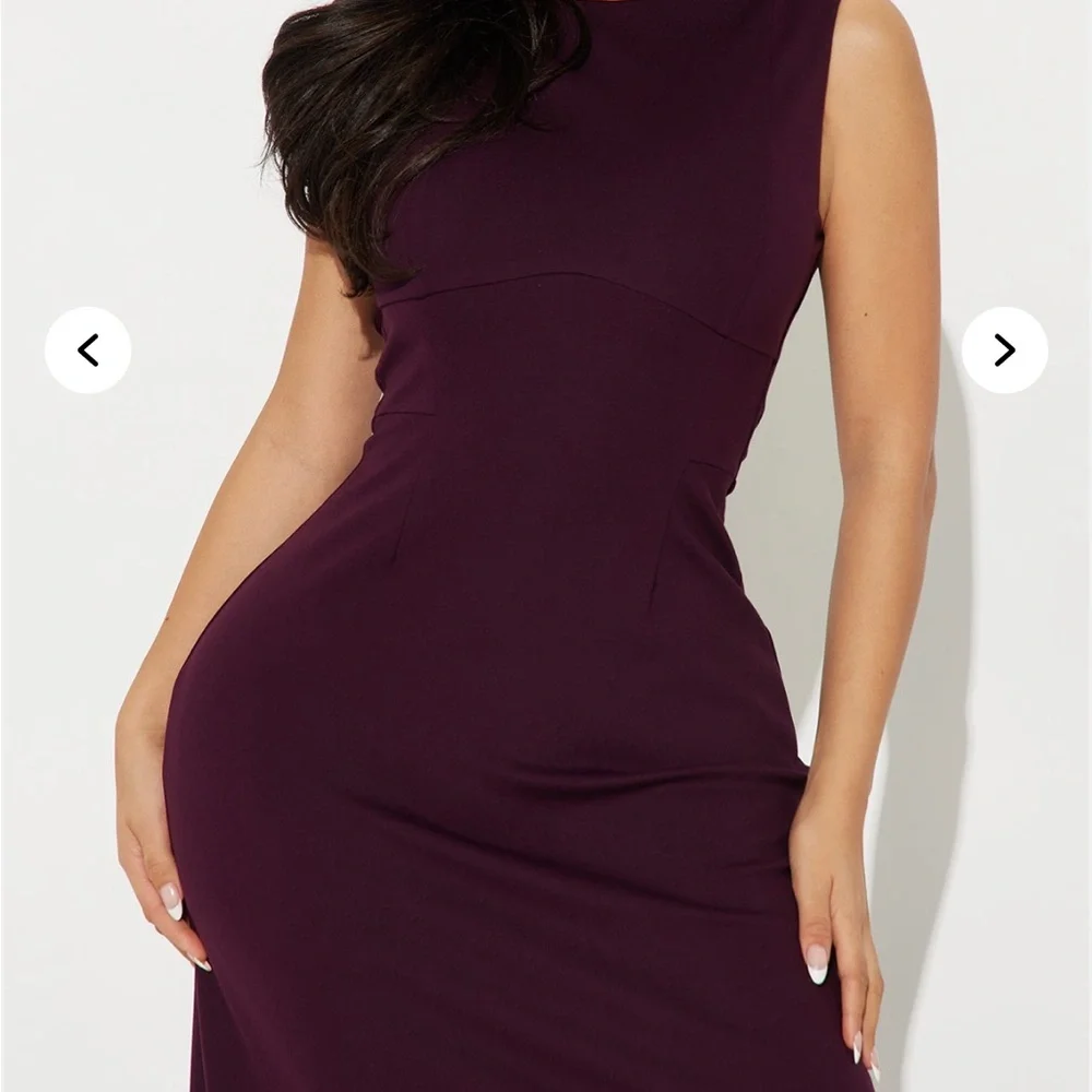 Fashion Nova Taylor Backless A Line Maxi Dress Deep Purple Maxi Dress- Size XS - Picture 10 of 10